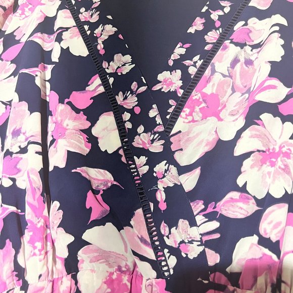 NWOT Eliza J Mixed Floral Print Dress Size 18 - Picture 4 of 6